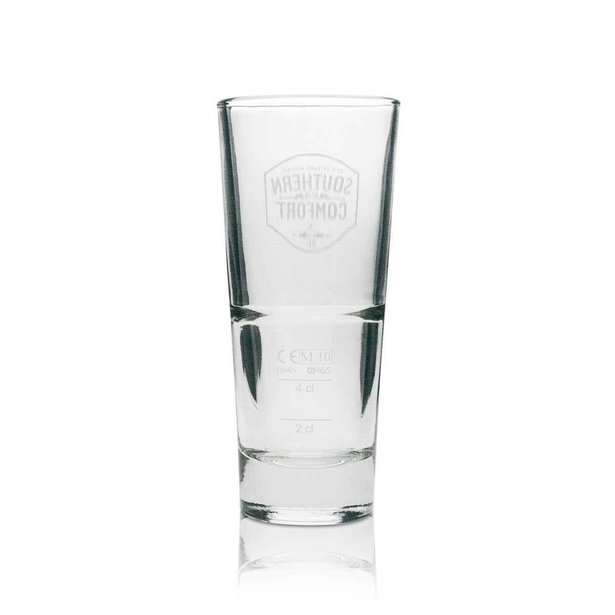 6x Southern Comfort Whiskey Glas Longdrink weißes Logo 296ml – Ansicht 3