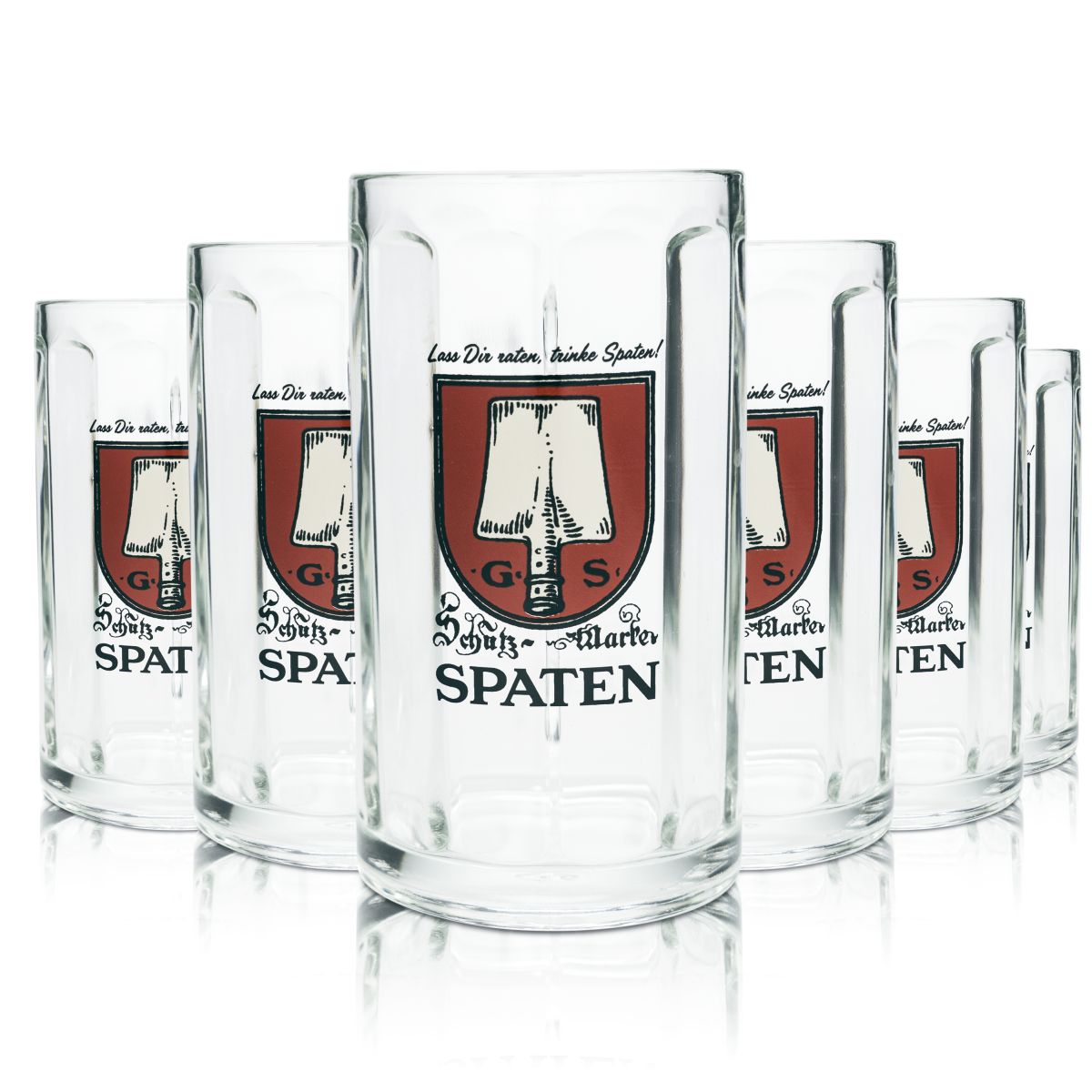 6x Spaten Bierglas 0,5l Bierkrug Gläser Brauerei Bayern Biergarten Münchner Hell – Ansicht 4
