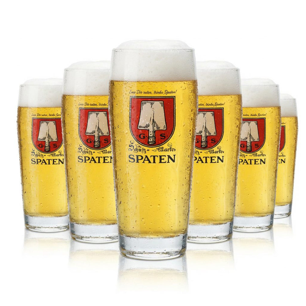 6x Spaten Bierglas 0,5l Willibecher Münchner Hell Gläser Traditionsbrauerei Bayern