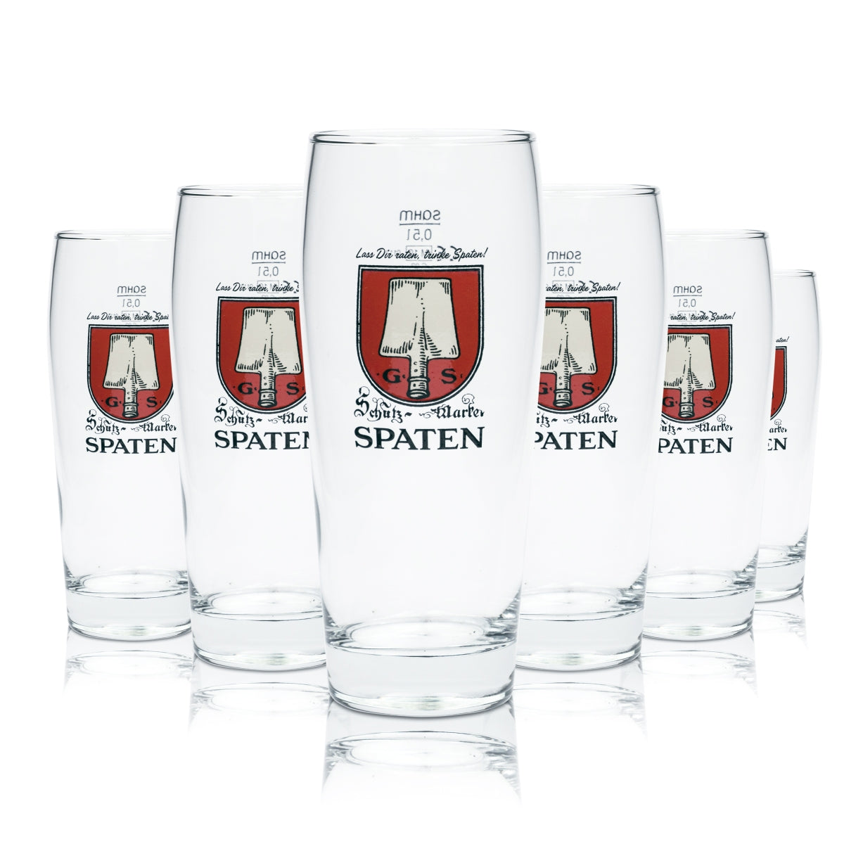 6x Spaten Bierglas 0,5l Willibecher Münchner Hell Gläser Traditionsbrauerei Bayern – Ansicht 3