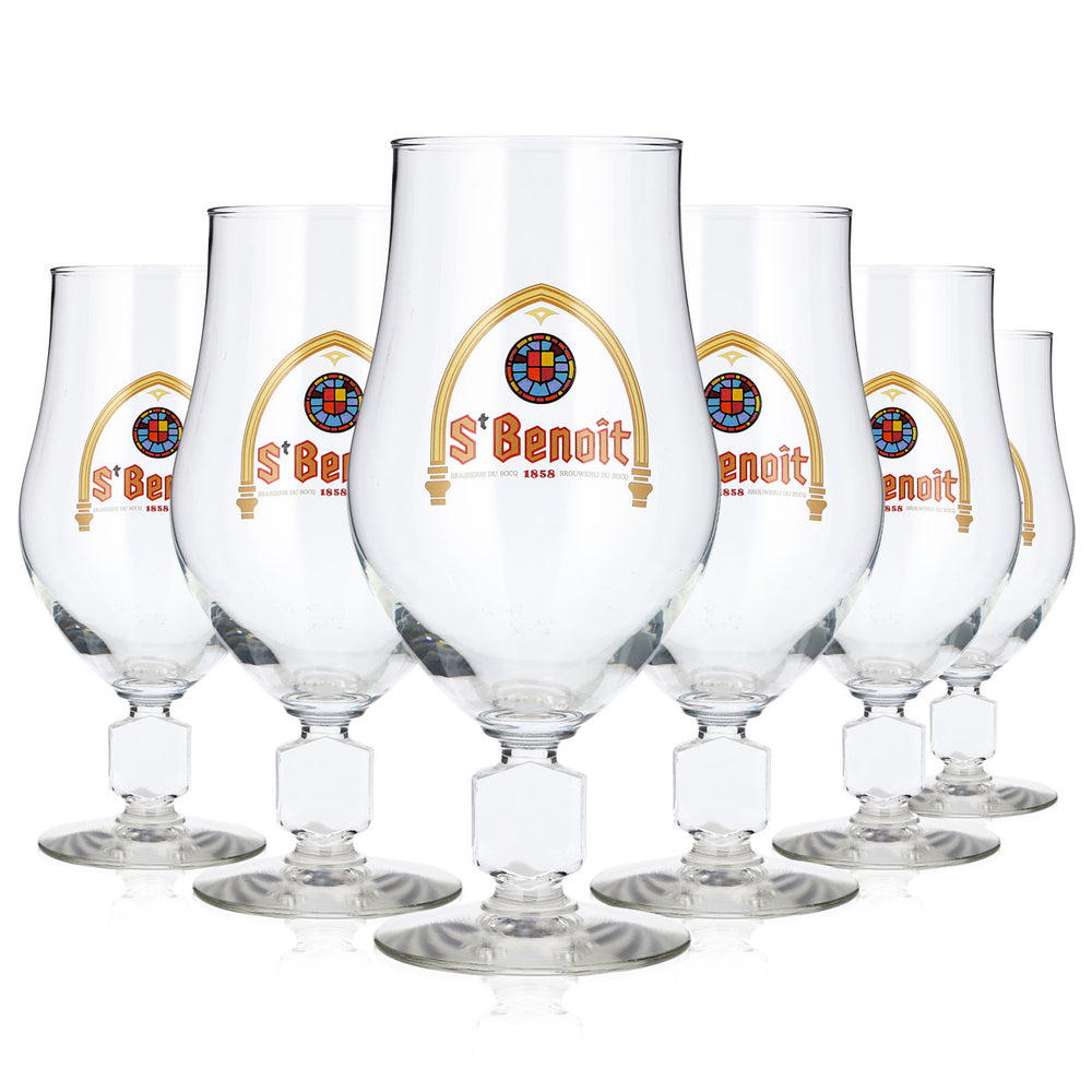 6x St. Benoit Bier Glas 0,47l Pokal (6er Set)