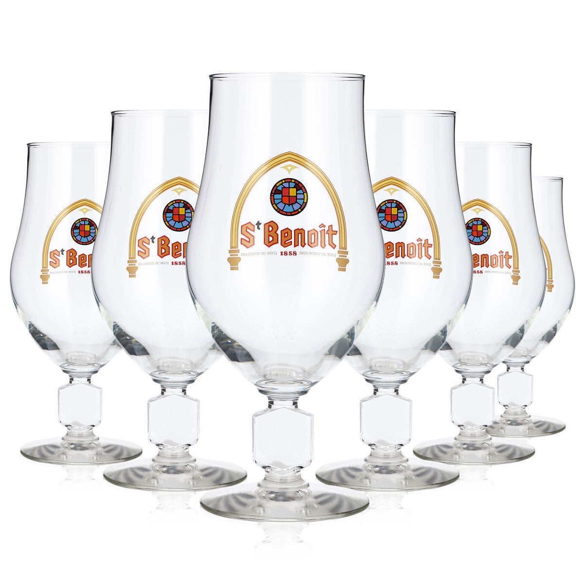 6x St. Benoit Bier Glas 0,47l Pokal (6er Set)