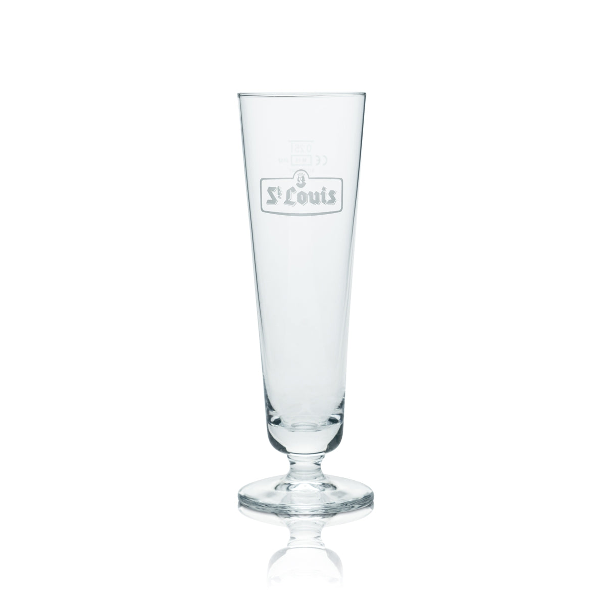 6x St. Louis Glas 0,25l Bier Pokal Gläser Kriek Kirschbier Brauerei Belgien – Ansicht 2