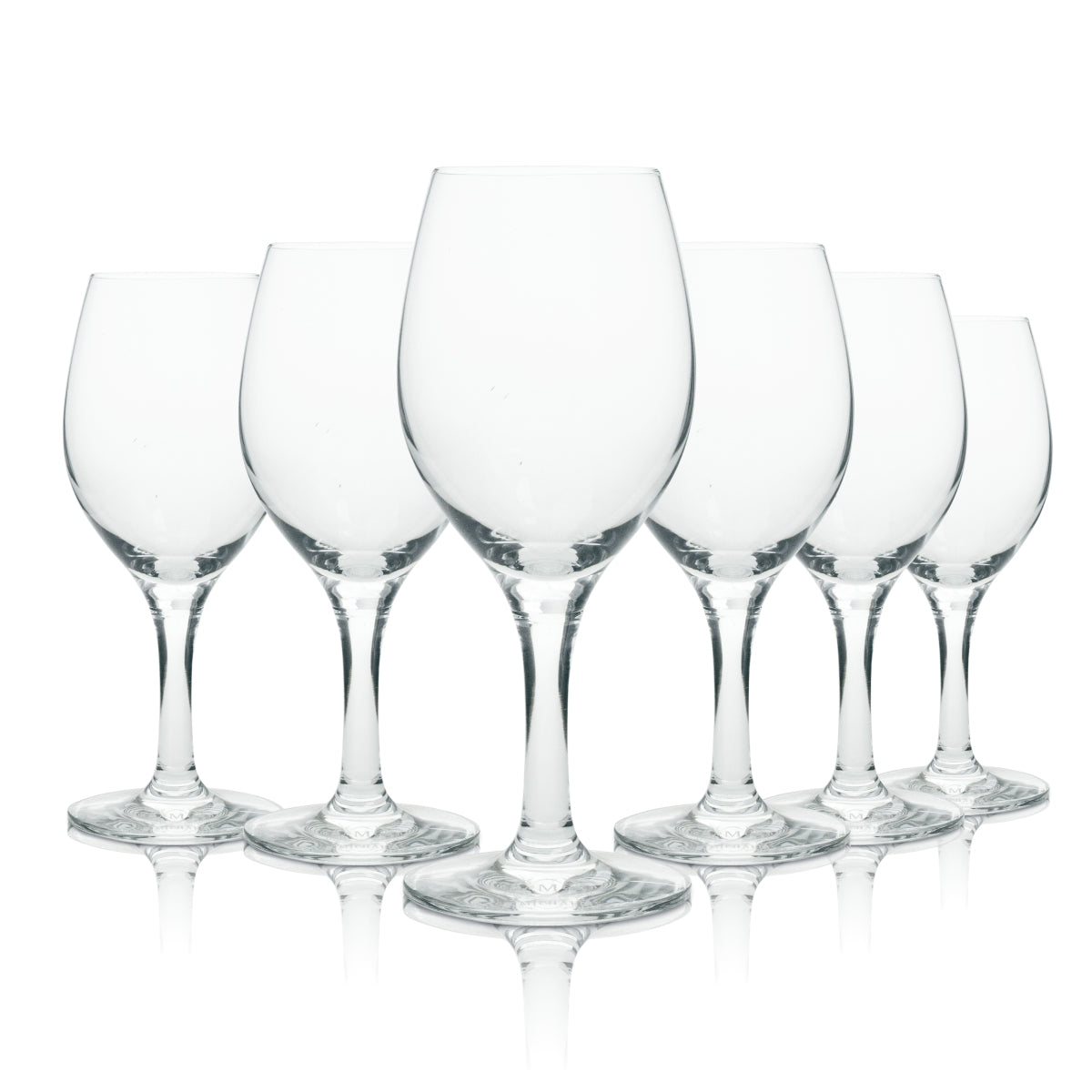 6x St. Michaelis Wasser Glas Kelch 0,2l Rastal