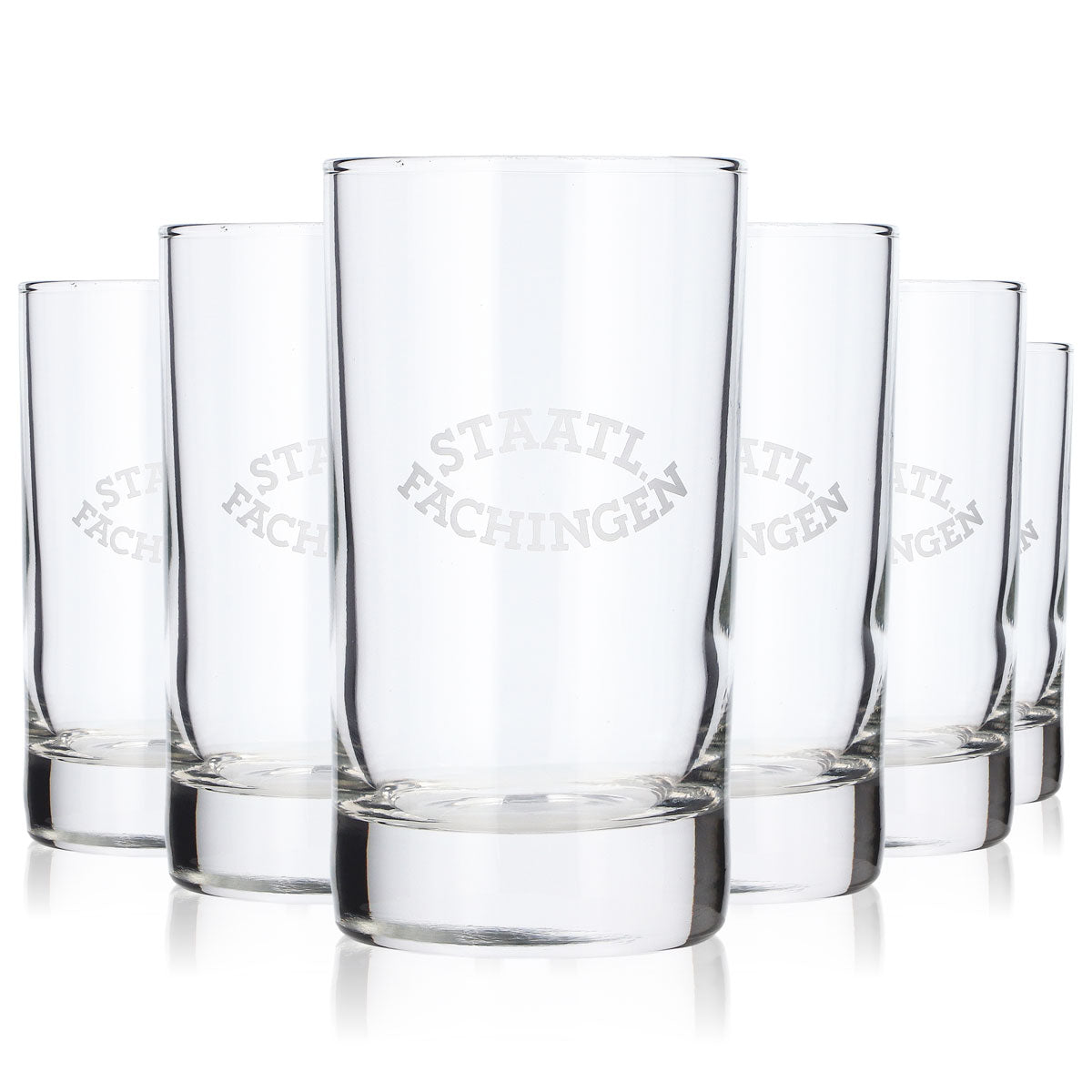 6x Staatl. Fachingen Glas 300ml-399ml Wasser Longdrink 0,3l (6er Set)