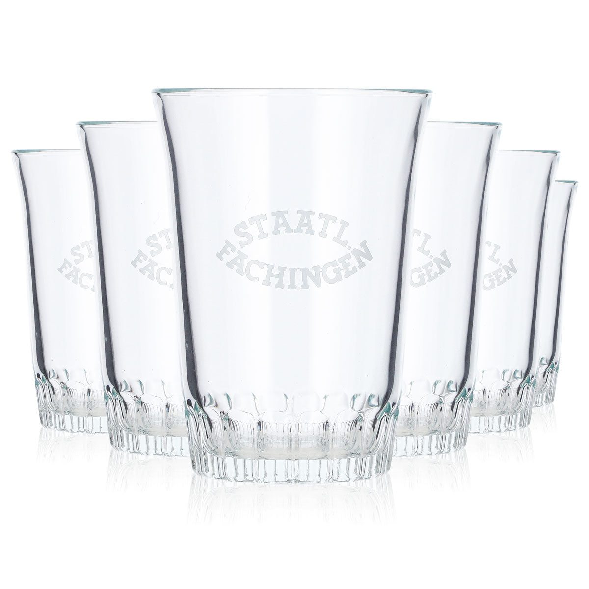6x Staatl. Fachingen Wasser Glas 0,15l (6er Set)