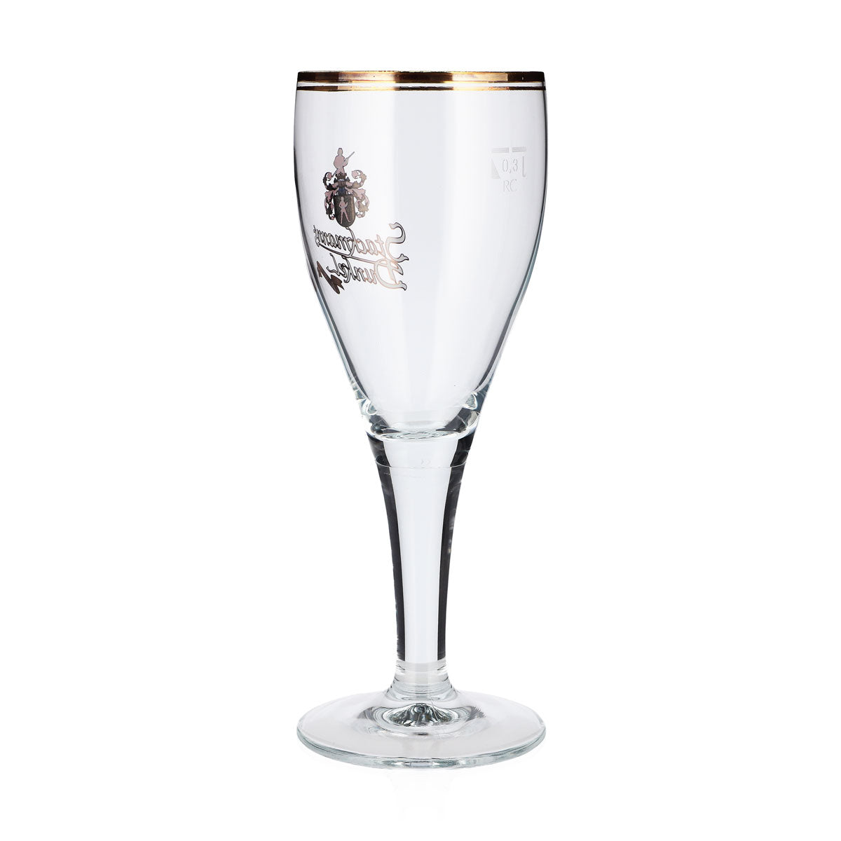 6x Stackmanns Bier Glas 0,3l Pokal Dunkel Doppel Goldrand Ritzenhoff – Ansicht 4