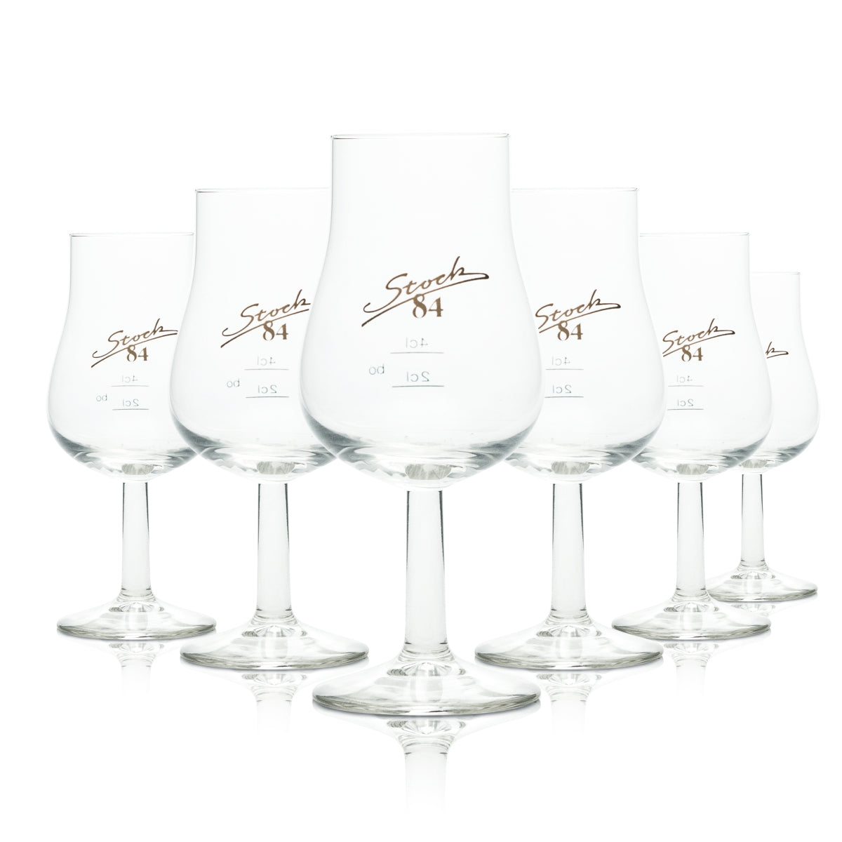 6x Stock 84 Cognac Glas Nosing Gläser Bugatti Rastal 2cl 4cl Tasting Degustieren