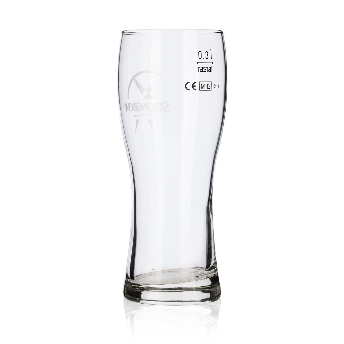 6x Strongbow Cider Glas 0,3l Becher Weißes Logo rastal Bavaria – Ansicht 4