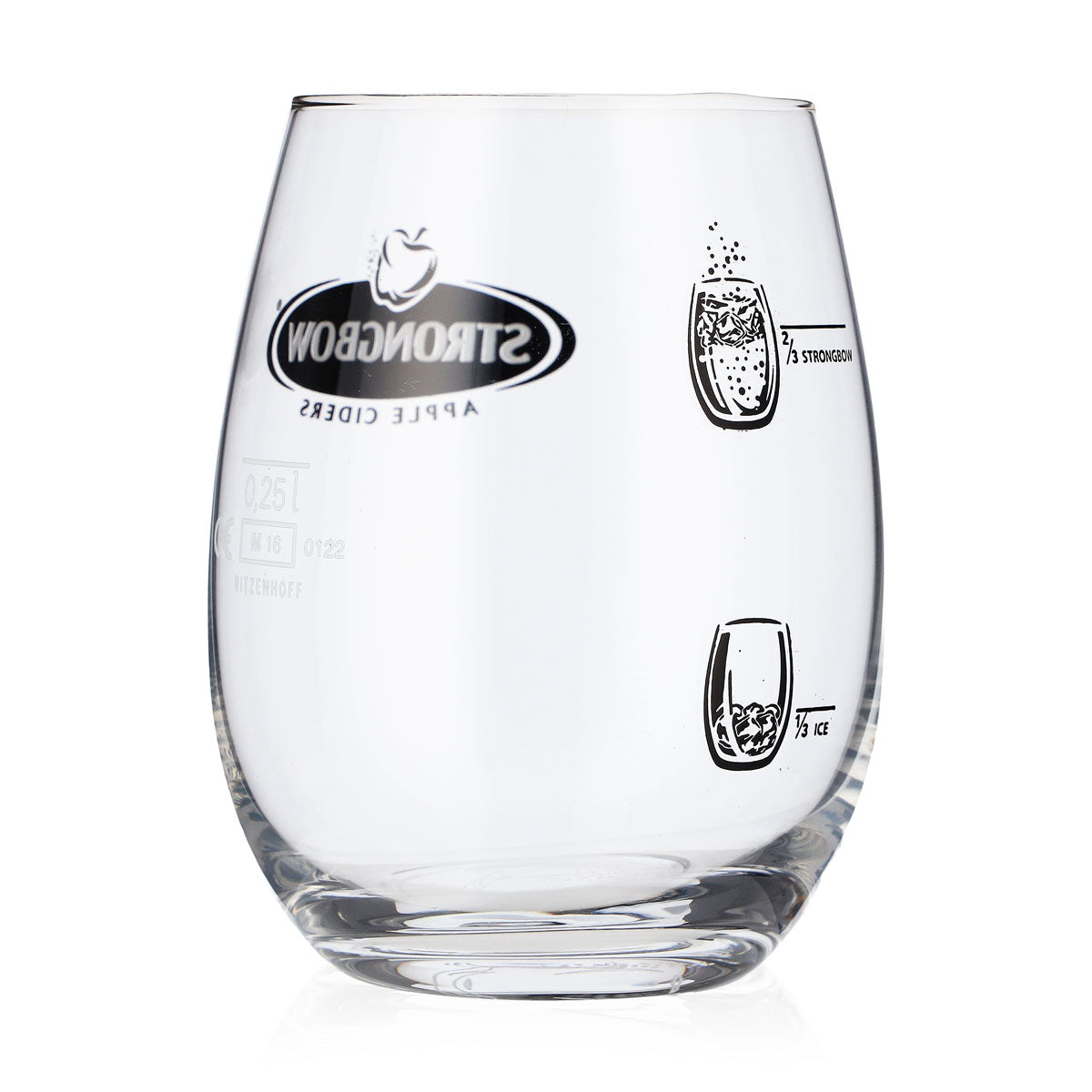 6x Strongbow Cider Gläser Glas Tumbler Apple Ciders Perfect Serve – Ansicht 4