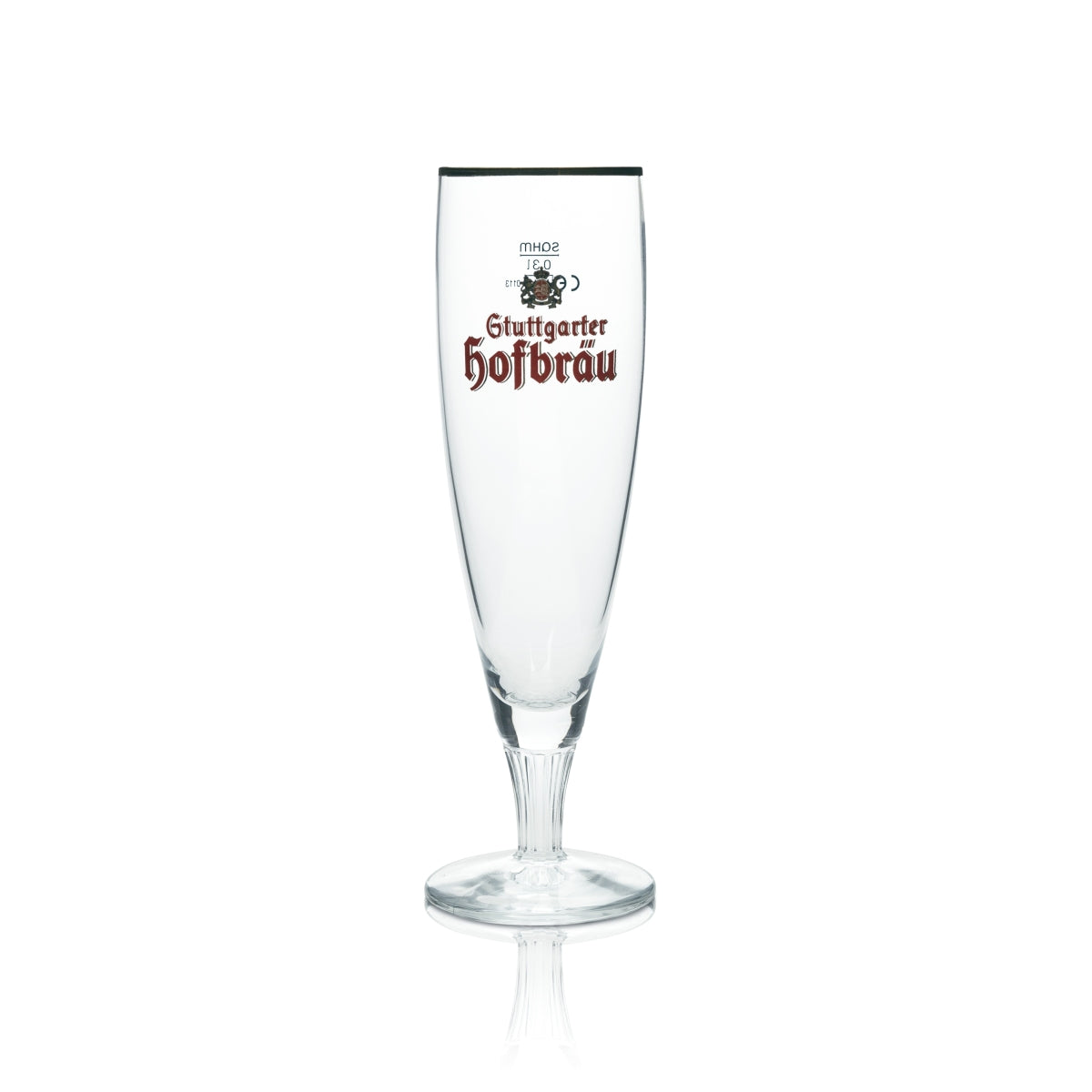 6x Stuttgarter Hofbräu Bier Glas 0,3l Tulpe Goldrand Sahm Pokal Gläser Brauerei Beer – Ansicht 2