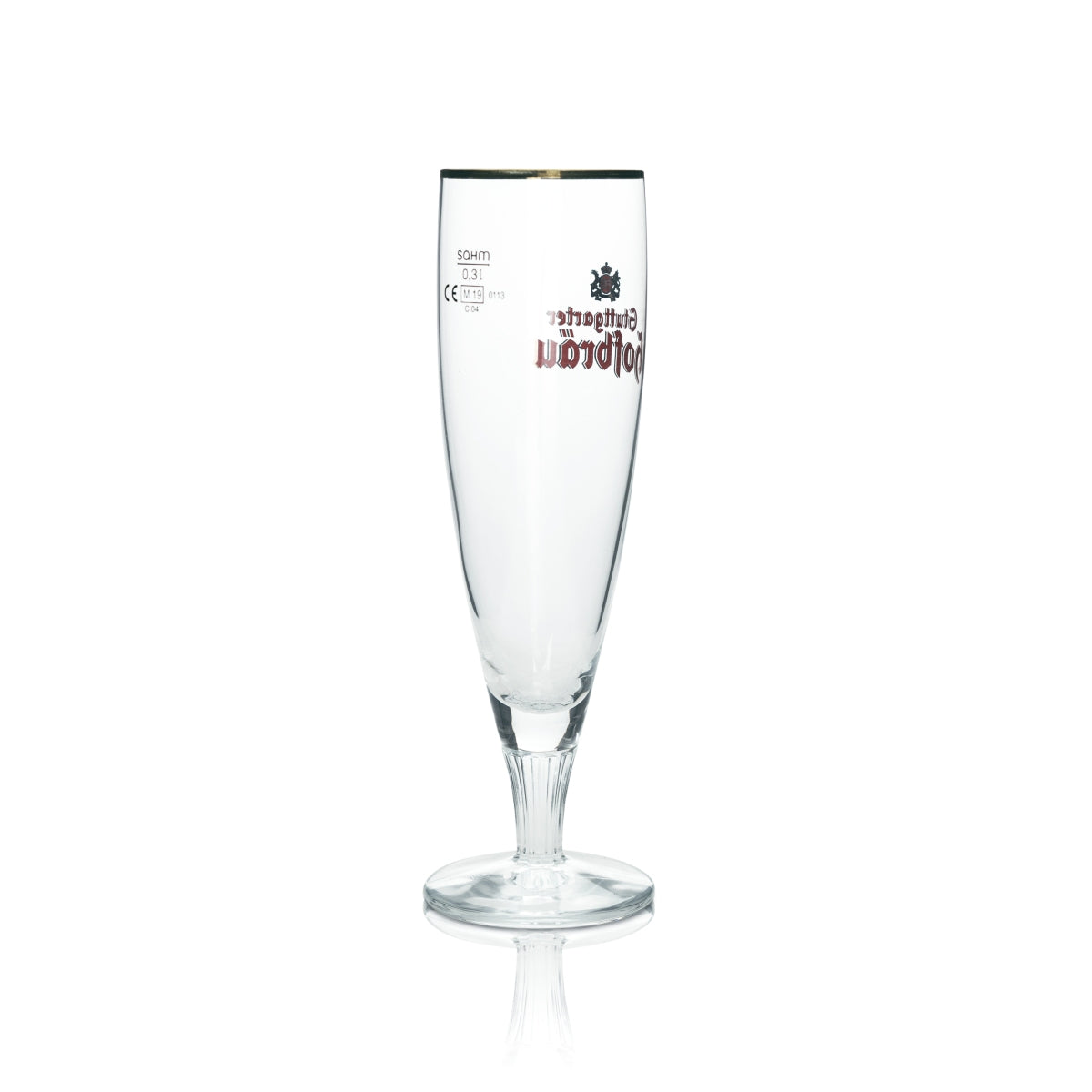 6x Stuttgarter Hofbräu Bier Glas 0,3l Tulpe Goldrand Sahm Pokal Gläser Brauerei Beer – Ansicht 4