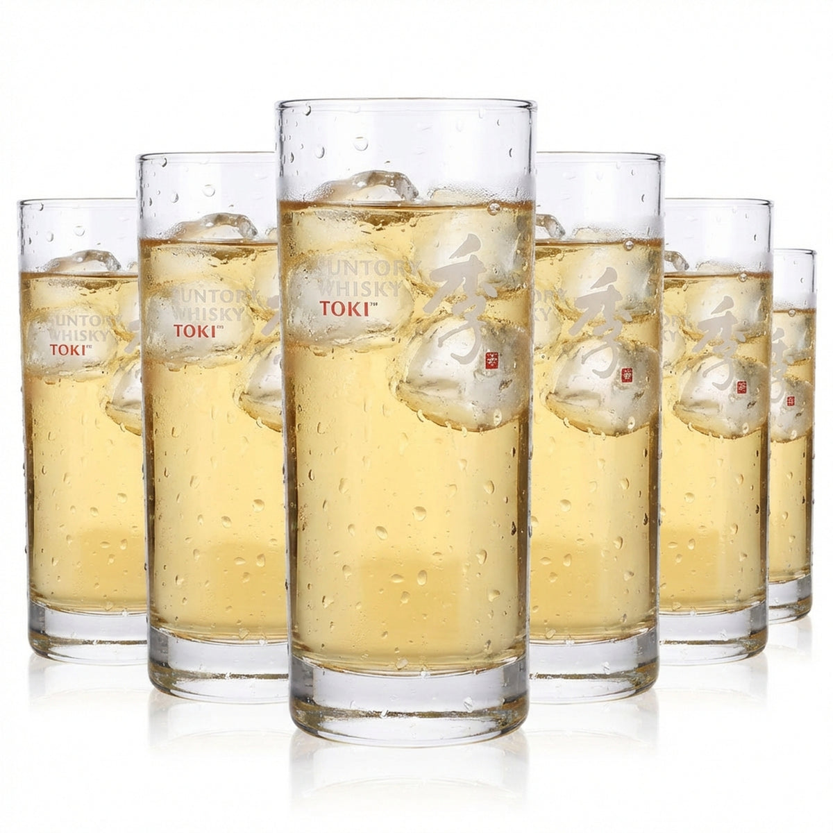 6x Suntory Toki Whisky Glas Gläser 0,31l Longdrinkglas Libbey Lexington