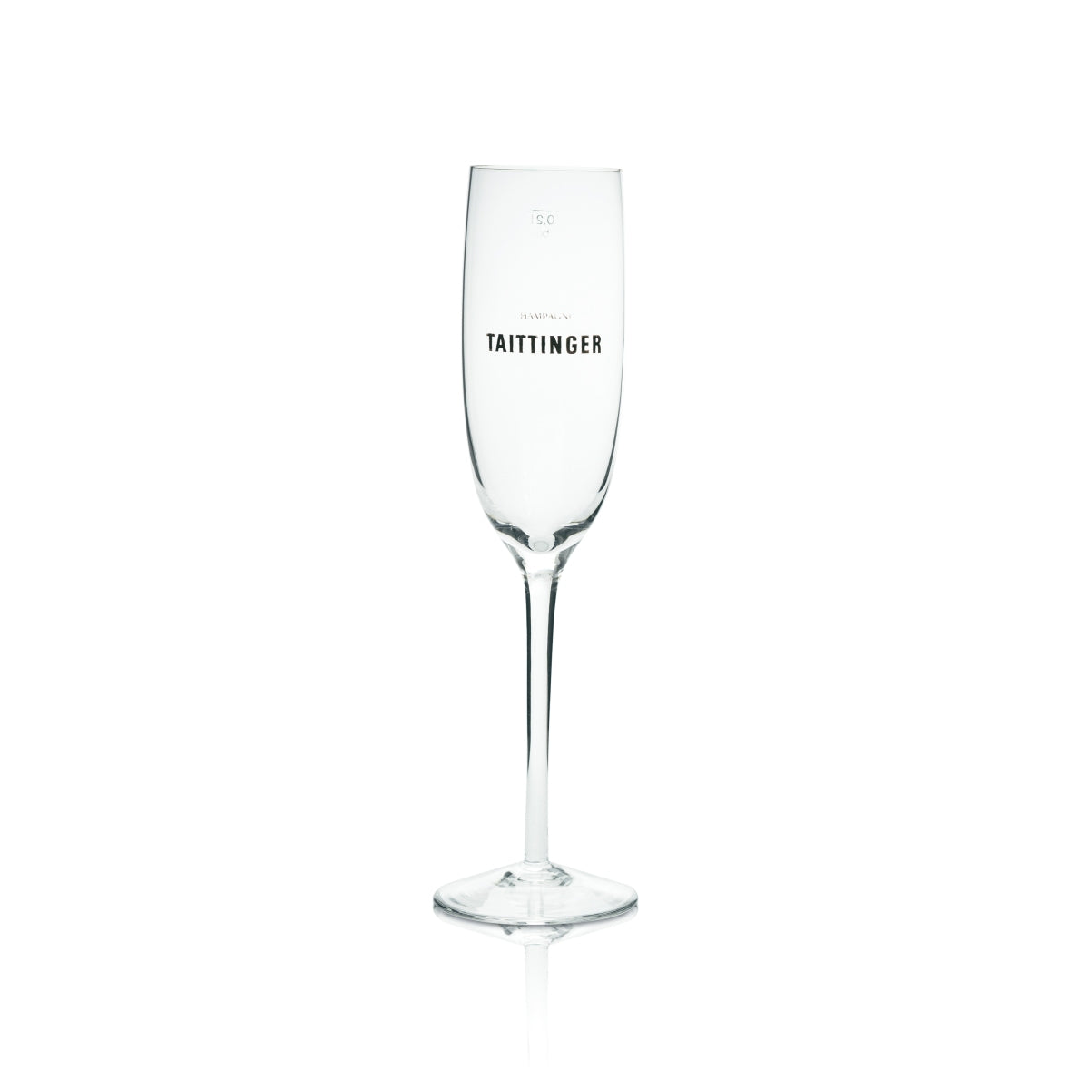 6x Taittinger Champagner Glas 0,2l Flöte Stielglas Kelch Gläser Goldrand Edel – Ansicht 2