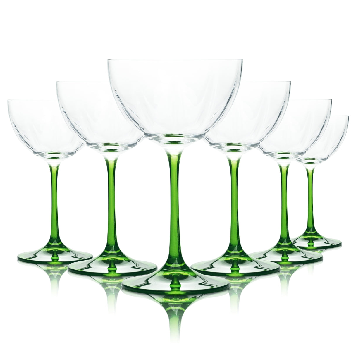 6x Tanqueray Gin Glas 0,25l Kelch Gläser Whisky Longdrink Cocktail Aperitif Grün