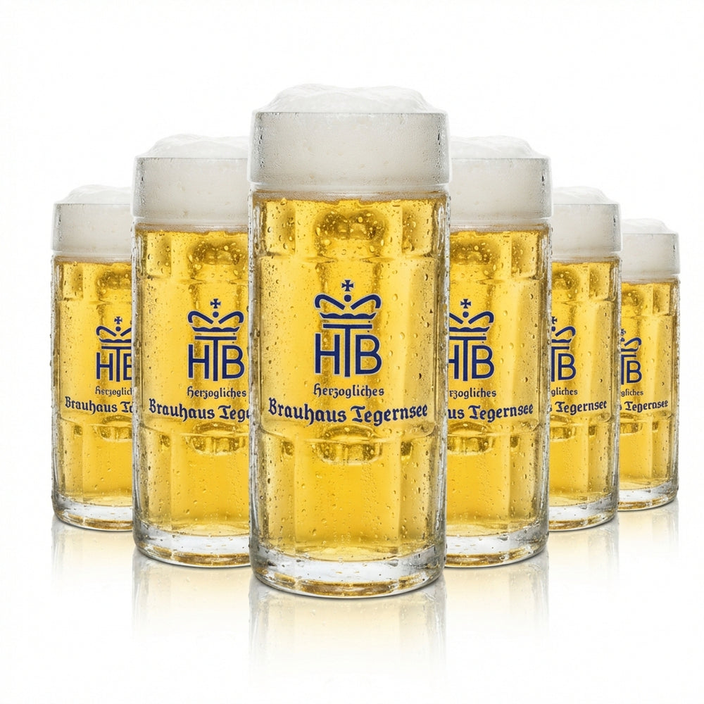 6x Tegernsee Bier Glas 0,5l Krug Seidel HB Rastal