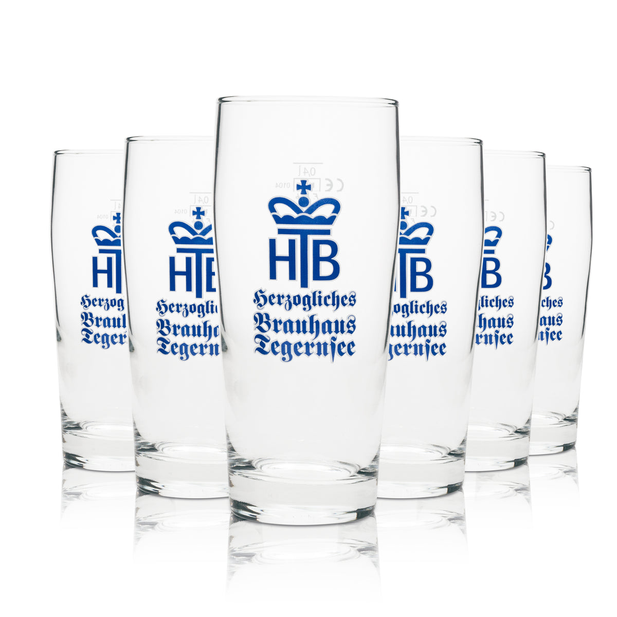 6x Tegernsee Bier Glas Willybecher 0,4l HB – Ansicht 4