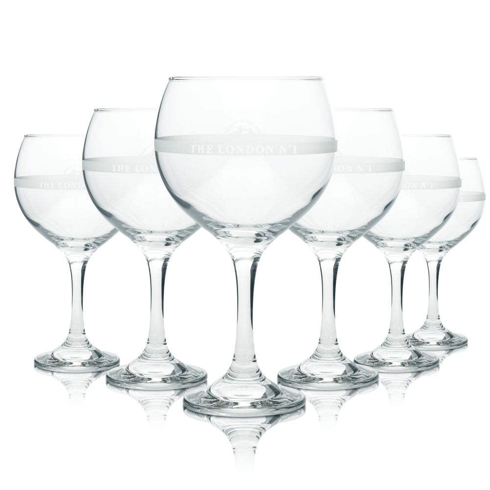 6x The London N°1 Gin Glas 0,63l Ballon Gläser Copa Longdrink Cocktail Kelch