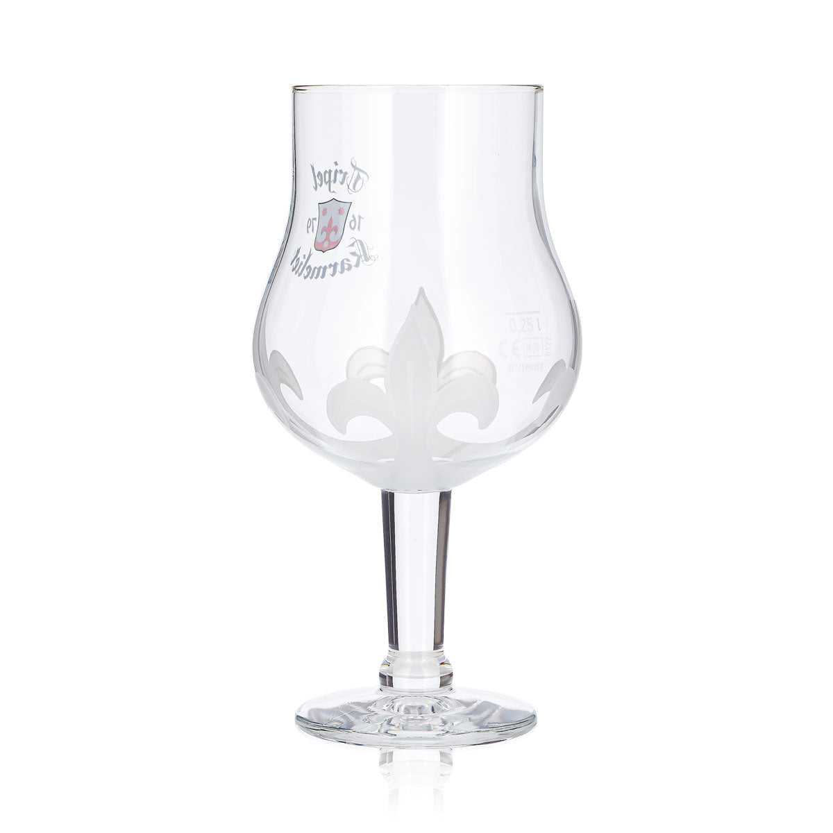 6x Tripel Karmeliet Bier Glas 0,25l Pokal Frostet Motiv Ritzenhoff – Ansicht 5
