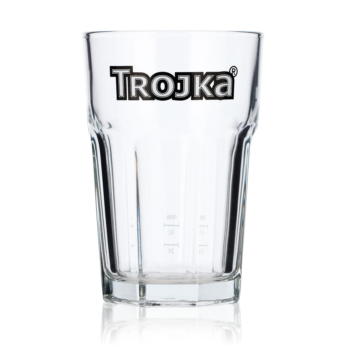 6x Trojka Vodka Glas Gläser 0,35l Tumbler im Relief Longdrinkglas 2cl 4cl – Ansicht 2