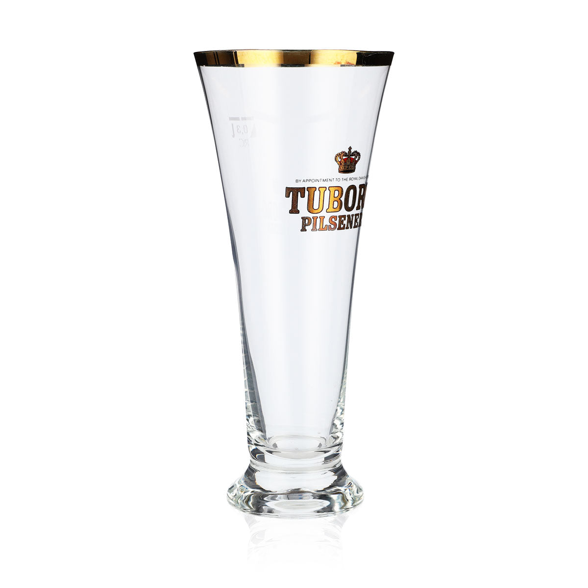 6x Tuborg Bierglas 0,3l Biergläser Tulpengläser Pokal Goldrand – Ansicht 3