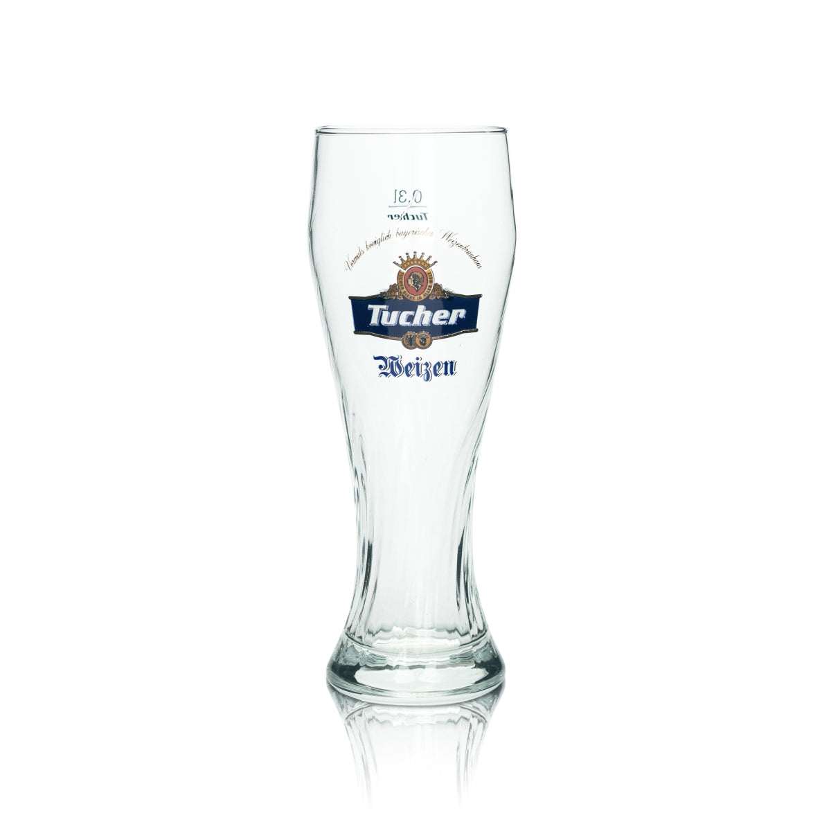 6x Tucher Bier Glas 0,3l Weizen Sahm Gläser Hefe Weißbier Humpen Relief Brauer – Ansicht 2