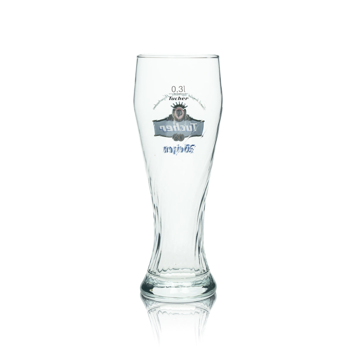6x Tucher Bier Glas 0,3l Weizen Sahm Gläser Hefe Weißbier Humpen Relief Brauer – Ansicht 3