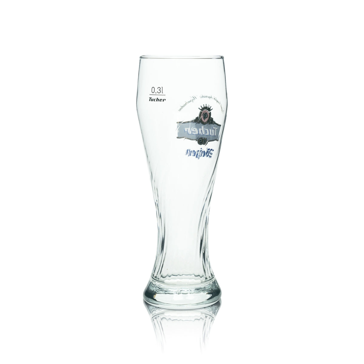 6x Tucher Bier Glas 0,3l Weizen Sahm Gläser Hefe Weißbier Humpen Relief Brauer – Ansicht 4