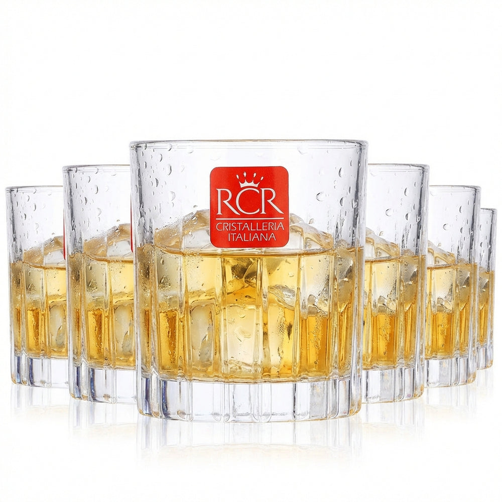 6x Tullamore Dew Glas Whisky Tumbler Relief Kristallschliff Timeless Gläser