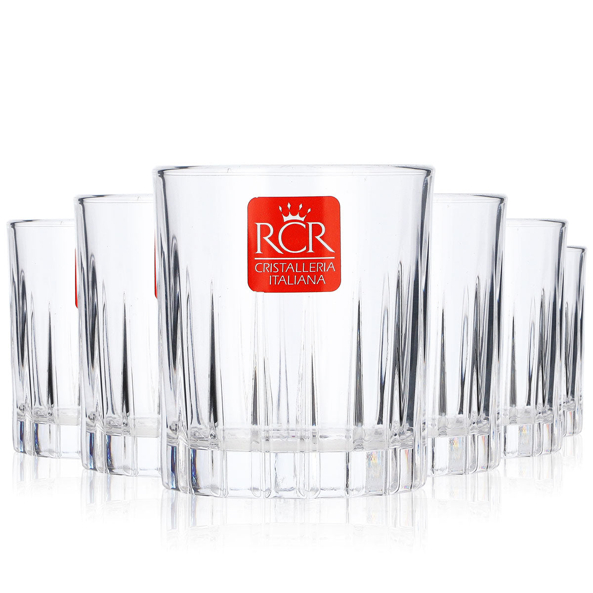 6x Tullamore Dew Glas Whisky Tumbler Relief Kristallschliff Timeless Gläser – Ansicht 6