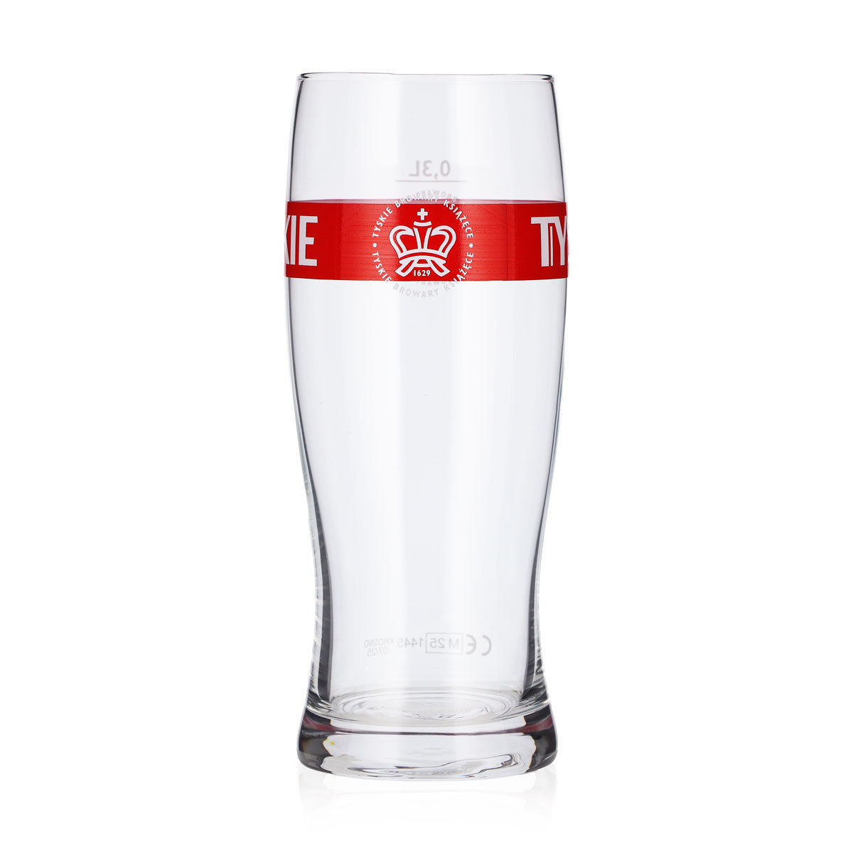 6x Tyskie Bier Glas 0,3l Becher rotes Logo Bierglas Willibecher Seidel – Ansicht 3