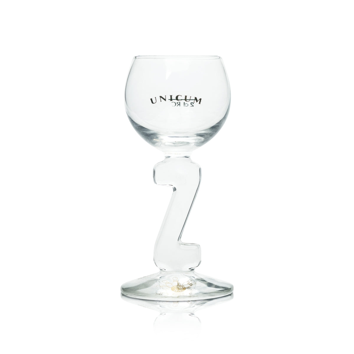 6x Unicum Kräuterlikör Glas Shot Schnaps Gläser Stamper Kurze Miniballon 2cl – Ansicht 2