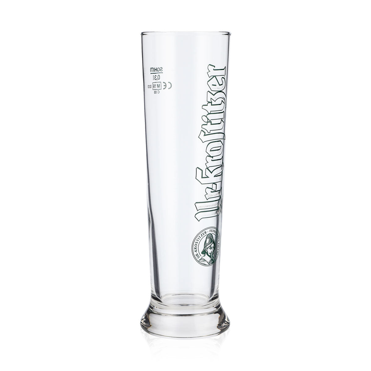 6x Ur-Krostitzer Bier Glas Pokal Biergläser Weißbierglas Relief Kontur – Ansicht 3