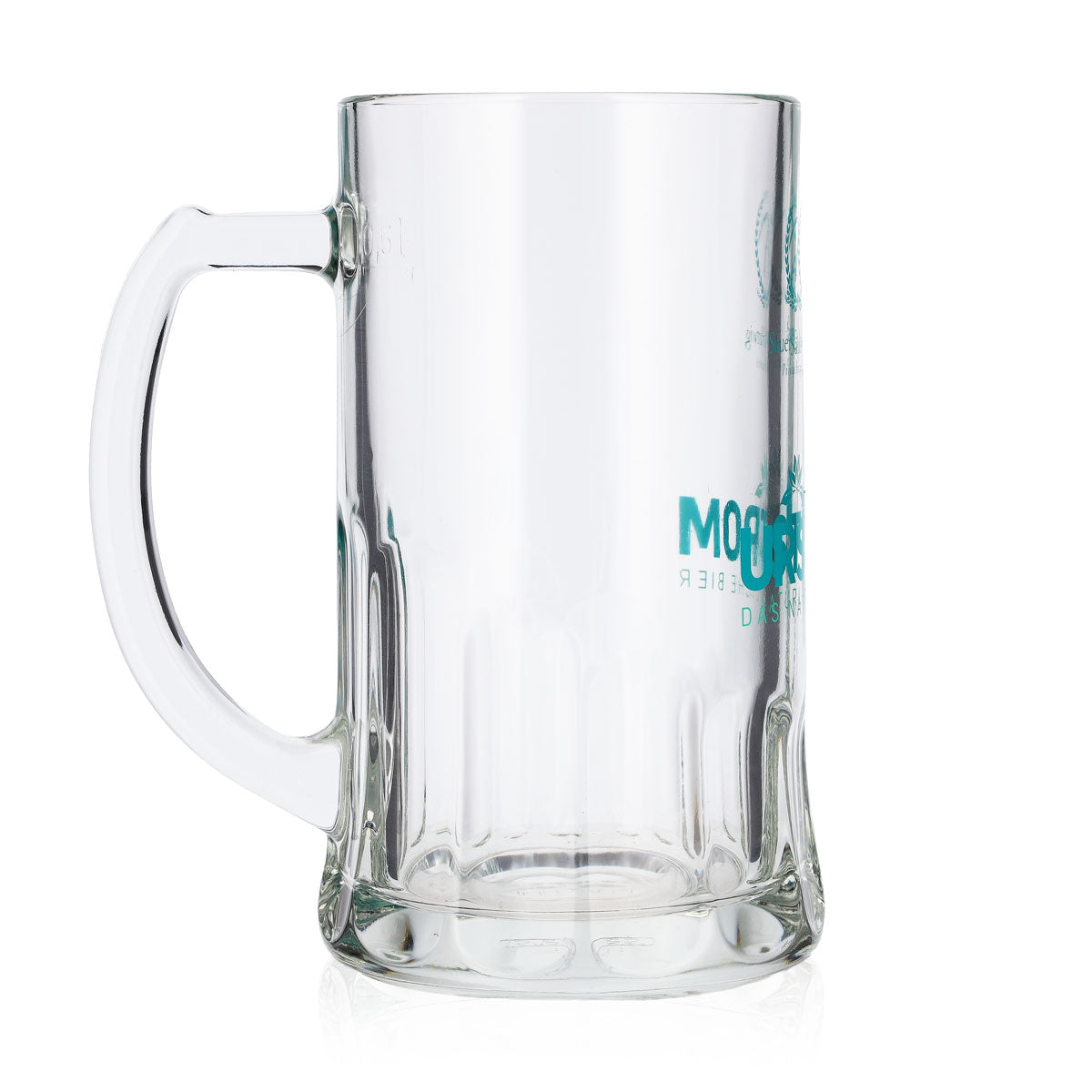 6x Urstrom Bier Glas 0,5l Krug türkises Logo Rastal Sauer Hartwig – Ansicht 4