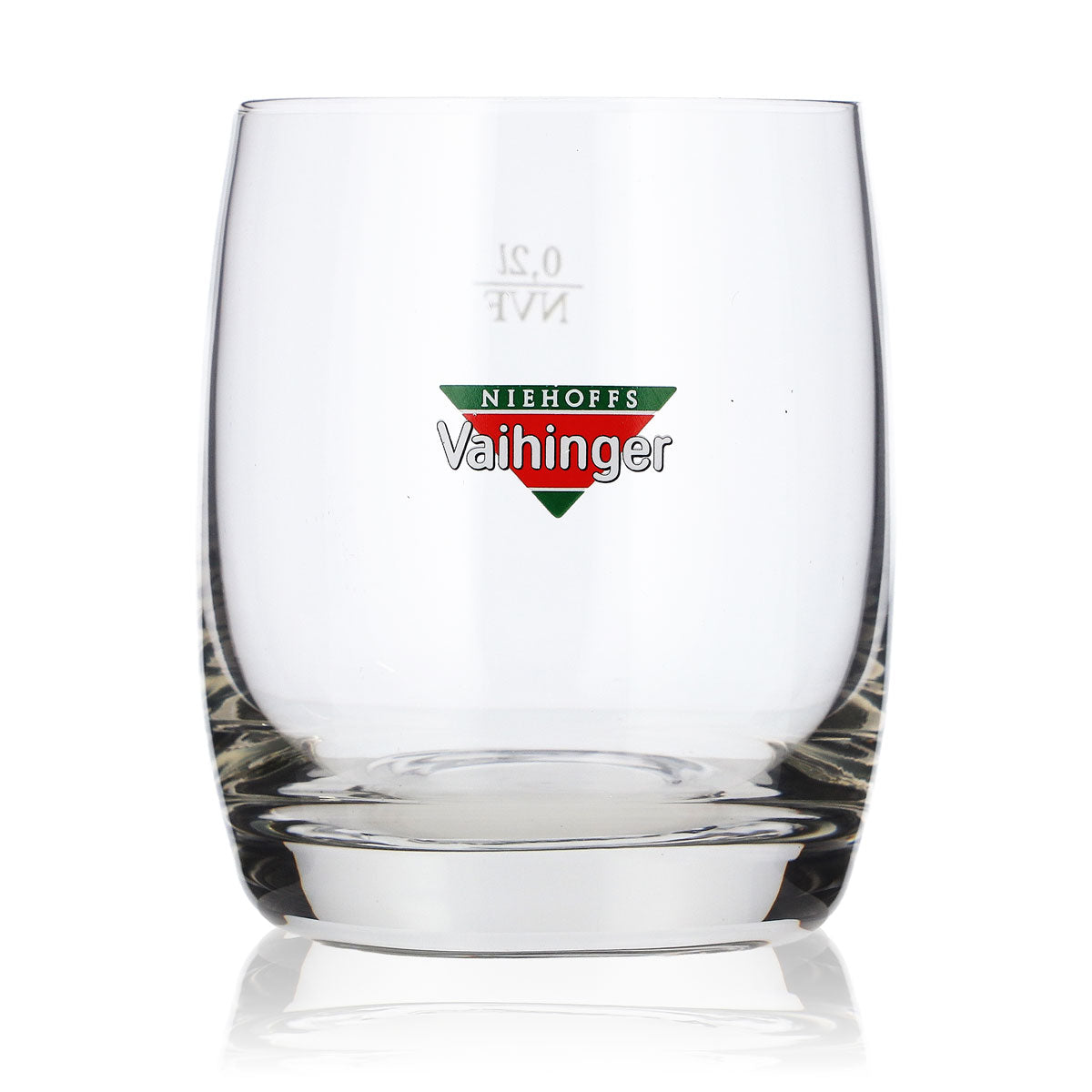 6x Vaihinger Saft Glas Tumbler 0,2l Farbiges Logo Bistro Becher NVF (6er Set) – Ansicht 2