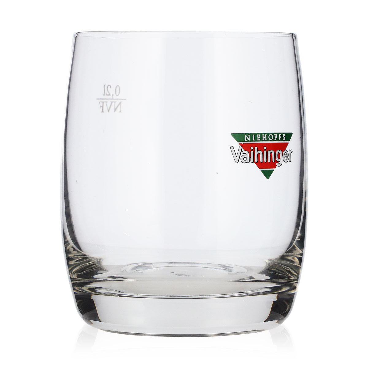 6x Vaihinger Saft Glas Tumbler 0,2l Farbiges Logo Bistro Becher NVF (6er Set) – Ansicht 3