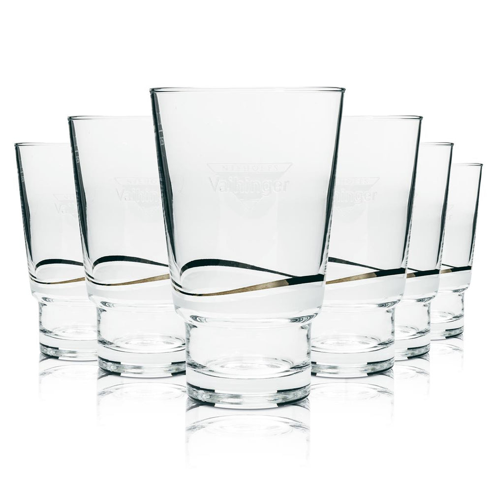 6x Vaihinger Saft Glas Tumbler 0,2l stapelbar Sahm