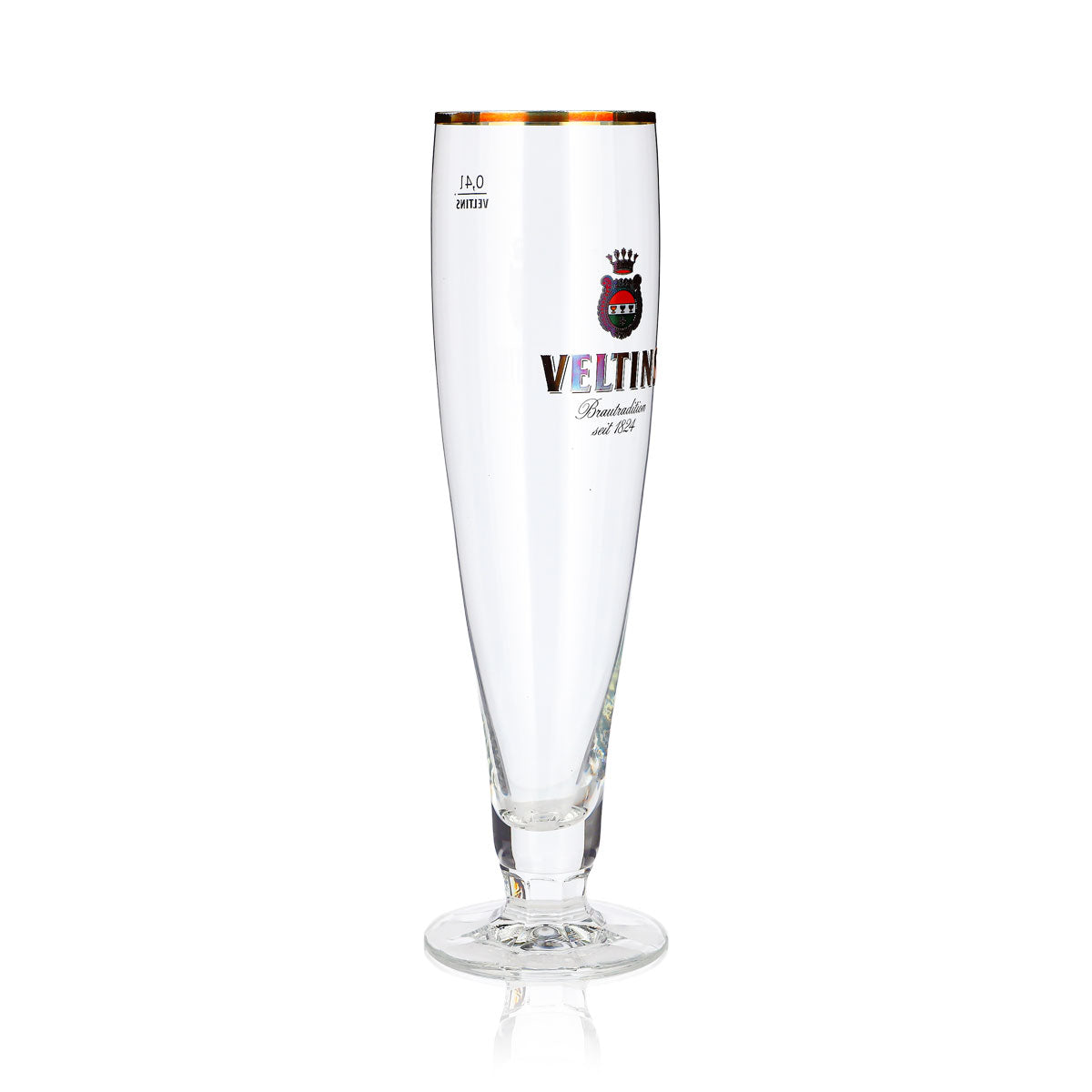 6x Veltins Bier Glas 0,4l Pokal Goldrand seit 1824 (6er Set) – Ansicht 4