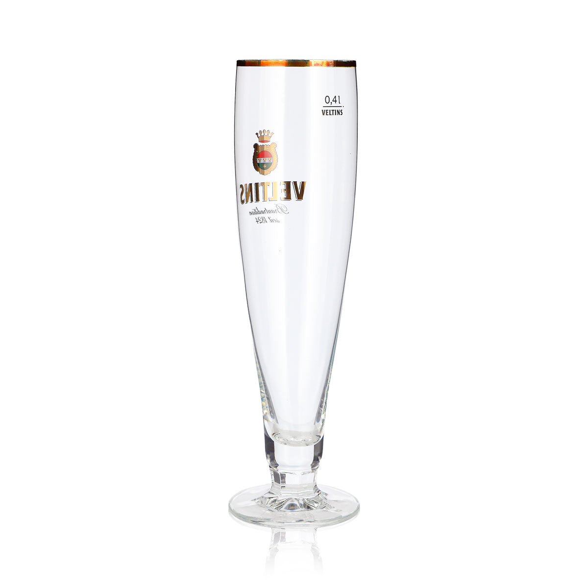 6x Veltins Bier Glas 0,4l Pokal Goldrand seit 1824 (6er Set) – Ansicht 5