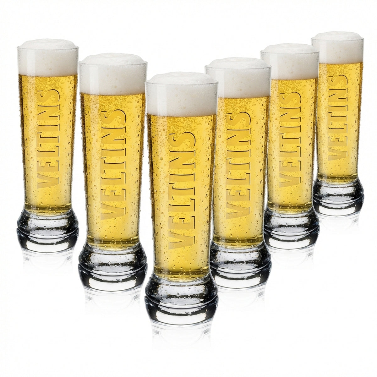 6x Veltins Bier Glas 0,4l Vancouver Sahm