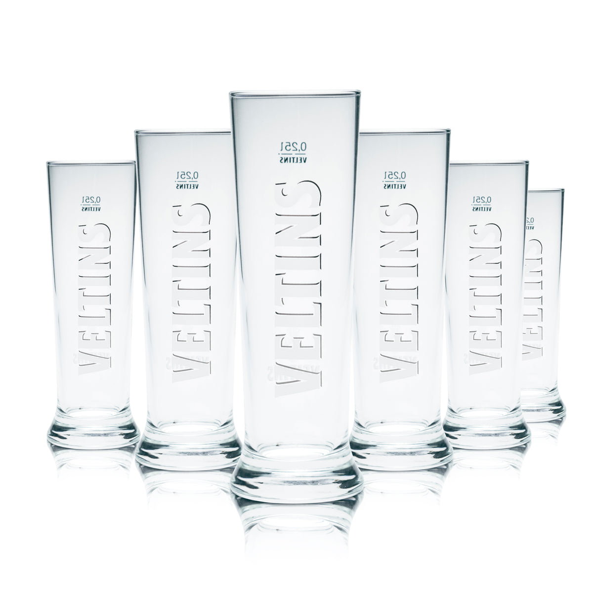 6x Veltins Glas 0,25l Bier Gläser Pokal Stange Becher Eiche Gastro Pils Brauerei – Ansicht 4