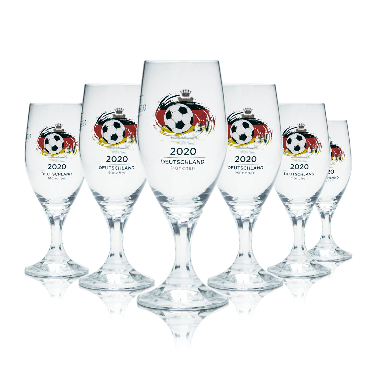 6x Veltins Glas 0,2l Bier Gläser Tulpe Pokal EM 2020 Deutschland Fußball Euro 24 – Ansicht 5