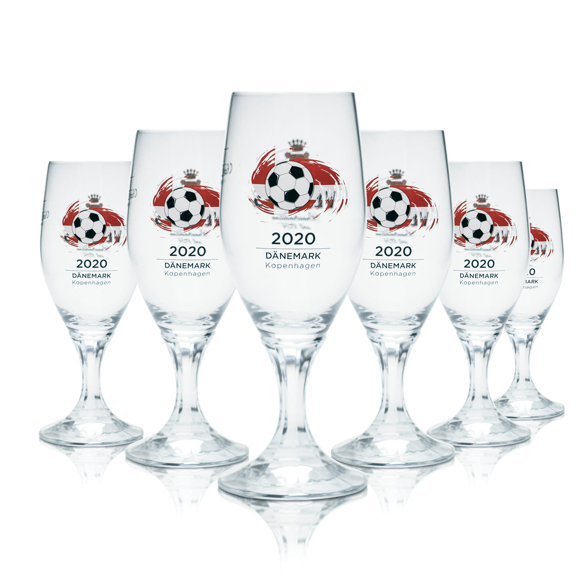 6x Veltins Glas 0,2l Bier Gläser Tulpe Pokal EM 2020 Dänemark Fußball Euro 24 – Ansicht 5