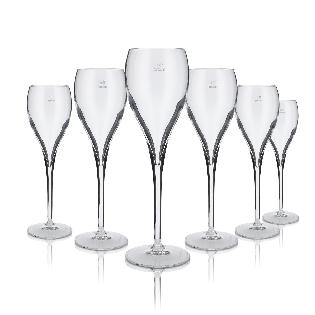 6x Veuve Clicquot Glas 0,18l Champagner Kelchglas Gläser Set Sekt Secco Gastro