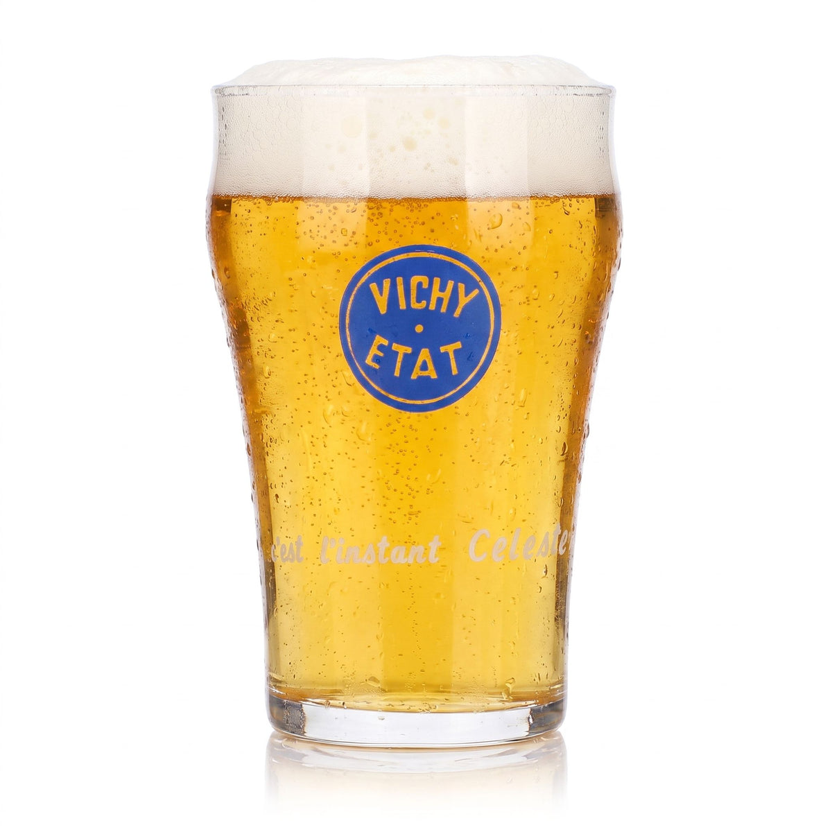 6x Vichy Célestins Wasser Glas 0,2l Becher Vichy ETAT (6er Set) – Ansicht 2
