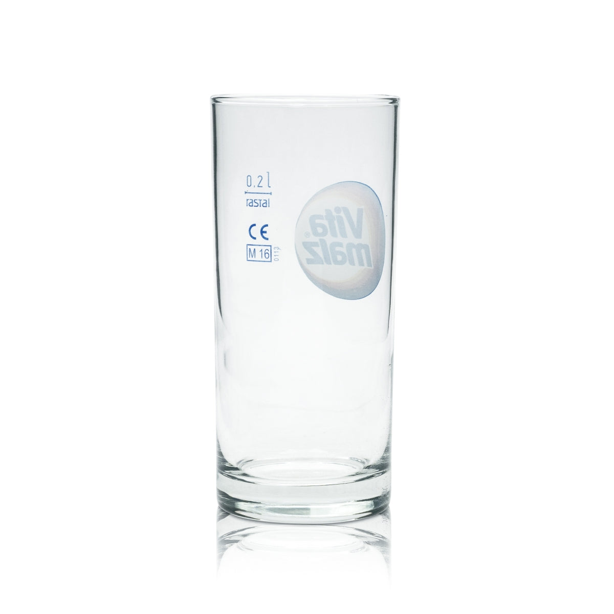 6x Vitamalz Bier Glas 0,2l Becher Bunt Retro Gläser Regenbogen Malzbier Rastal – Ansicht 3