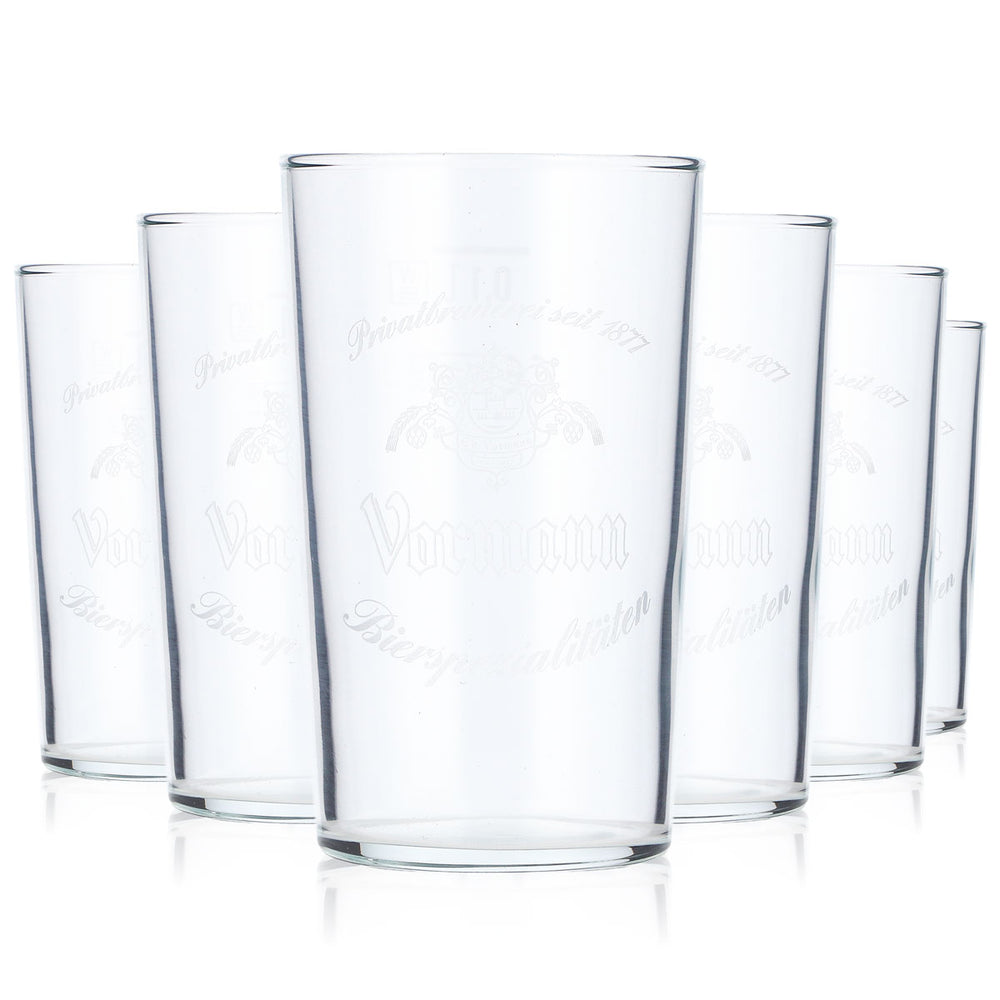 6x Vormann Bier Glas Empfangsglas Probierglas 0,1l Tumbler Tastigglas