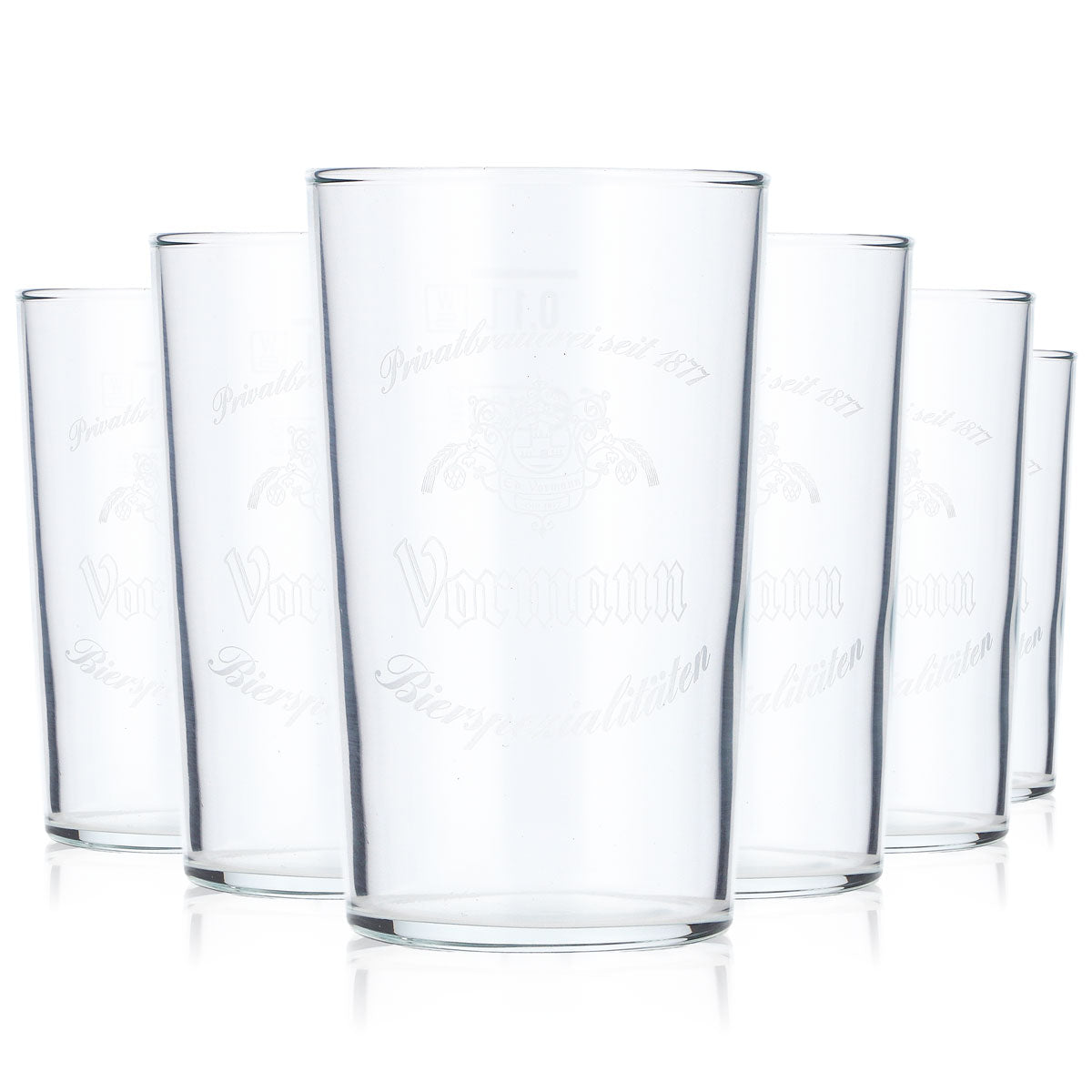 6x Vormann Bier Glas Empfangsglas Probierglas 0,1l Tumbler Tastigglas