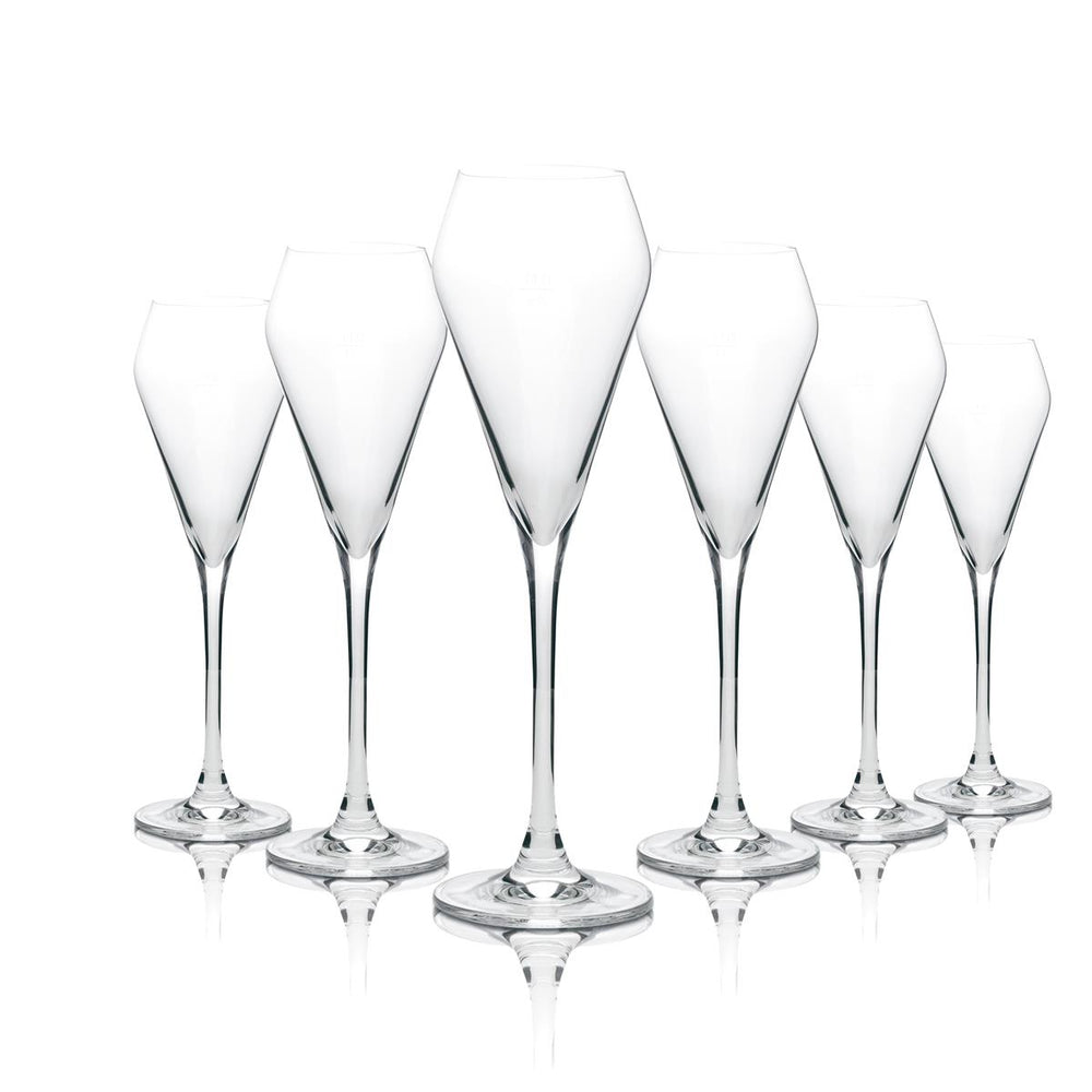 6x Vranken Champagner Glas Diamant Artner Flöte