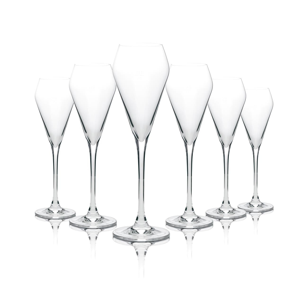6x Vranken Champagner Glas Diamant Artner Flöte